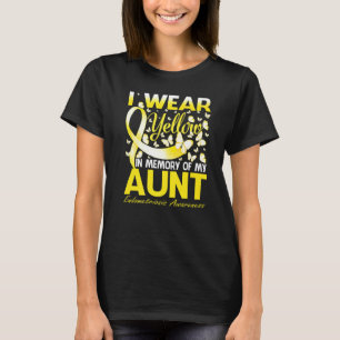 Ich trage Gelb im Gedächtnis meiner Tante Endometr T-Shirt