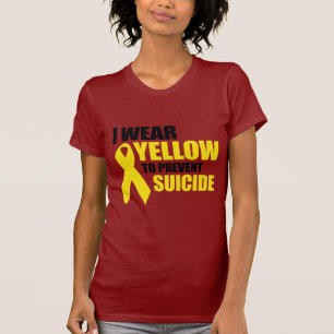 Ich trage Gelb, um Selbstmord zu verhindern T-Shirt