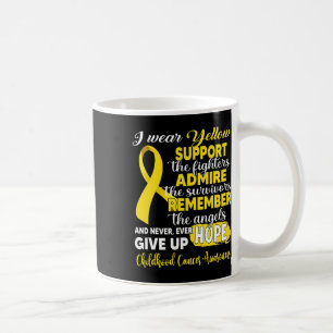 Ich trage Gelbe Unterstützungskämpfe gegen Kinderk Kaffeetasse