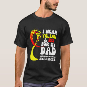 Ich trage Gelbrot für meinen Vater Autoimmunhepati T-Shirt