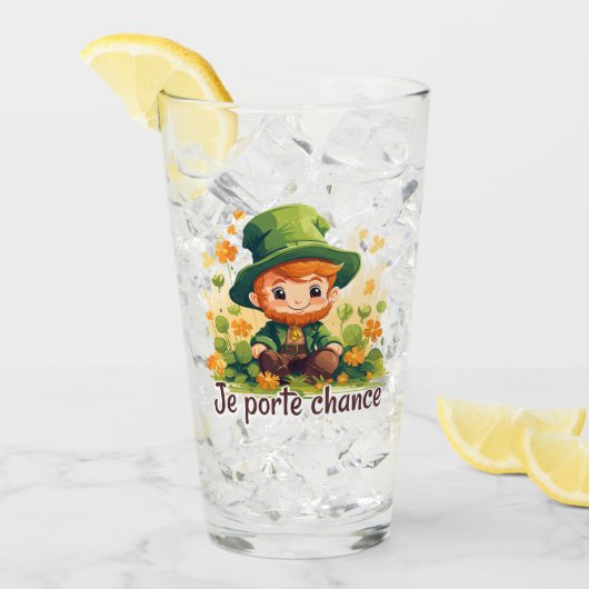 Ich trage Glück Glas (Vorderseite Ice)