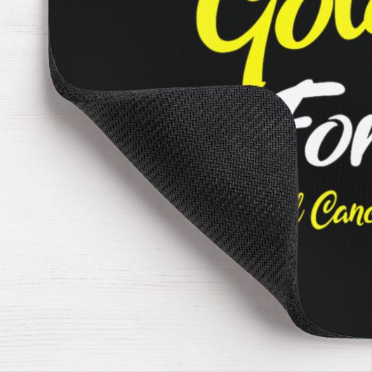 Ich trage Gold für das Bewusstsein für Krebs bei K Mousepad (Ecke)