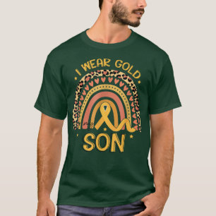 Ich trage Gold für das Bewusstsein meiner Sohn für T-Shirt
