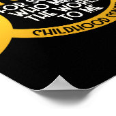 Ich trage Gold für jemanden, der mir die Welt bede Poster (Ecke)