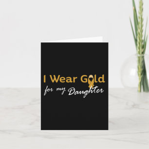 Ich trage Gold für mein T-Shirt - Krebs im Kindesa Karte