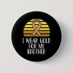 Ich trage Gold für meine Brüder Krebs-Awaren für K Button