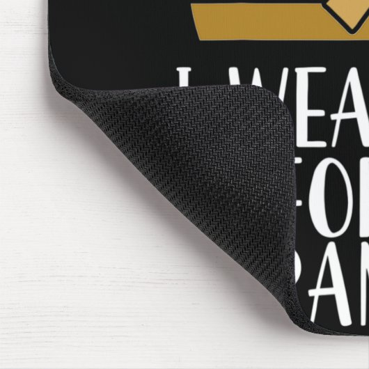 Ich trage Gold für meine Grandson Childhood Cancer Mousepad (Ecke)