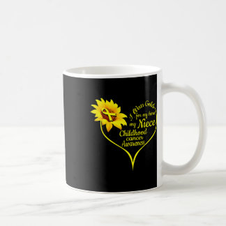 Ich trage Gold für meine Nichte Kinderkrebsvorführ Kaffeetasse