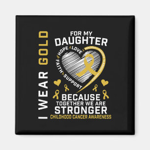 Ich trage Gold für meine Tochter Kindheitskrebs El Magnet