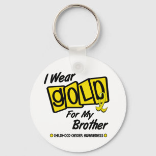 Ich trage Gold für meinen BRUDER 8 Schlüsselanhänger