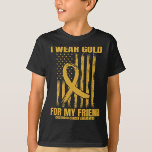 Ich trage Gold für meinen Freund - Bewusstsein für T-Shirt