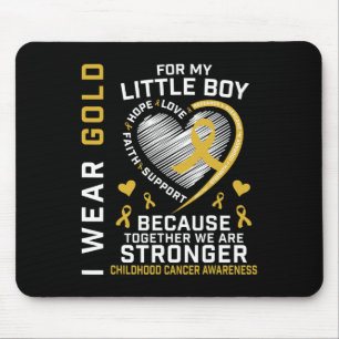 Ich trage Gold für meinen kleinen Sohn, den Krebs Mousepad