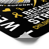 Ich trage Gold für meinen kleinen Sohn, den Krebs Poster (Ecke)