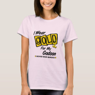 Ich trage Gold für meinen PATENSOHN 8 T-Shirt