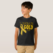 Ich trage Gold für Schablone T-Shirt (Vorne ganz)