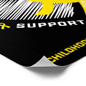 Ich trage Gold Ich bin ein Überlebender Kinder Kin Poster (Ecke)