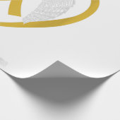 Ich trage Gold im Gedenken an ein Grandson-Kinderg Geschenkpapier (Ecke)