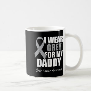 Ich trage Grau für das Bewusstsein für Hirnkrebs m Kaffeetasse