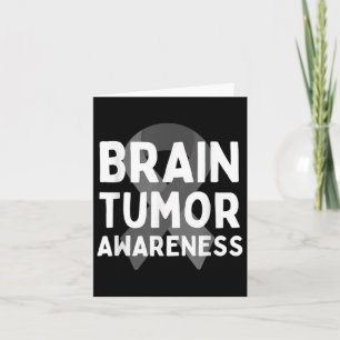 Ich trage Grau für Hirntumor Awareness Gray S Ribb Karte