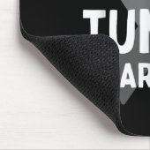 Ich trage Grau für Hirntumor Awareness Gray S Ribb Mousepad (Ecke)