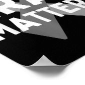 Ich trage Grau für Hirntumor Awareness Gray S Ribb Poster (Ecke)