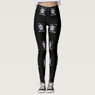 Ich trage Grau für meine Mama Hirnkrebs-Bewusstsei Leggings