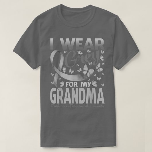 Ich trage Grau für meine Oma-Parkinson-Krankheit A T-Shirt (Design vorne)