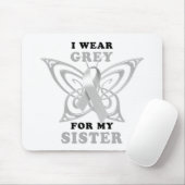 Ich trage Grau für meine Schwester Mousepad (Mit Mouse)