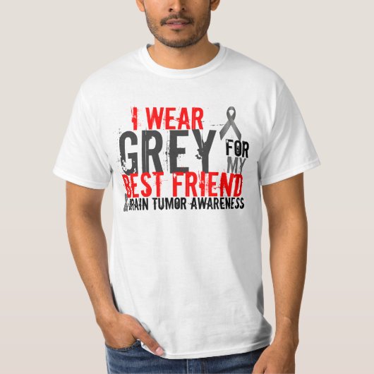 ich trage Grau für meinen besten Freund T-Shirt (Vorderseite)