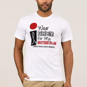 Ich trage Grau für meinen Schwager 9 HIRNTUMOR T-Shirt