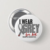 Ich trage Grau für MICH Diabetes 10 Button (Vorne & Hinten)