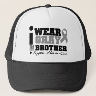 Ich trage graues Band für meinen Bruder Truckerkappe