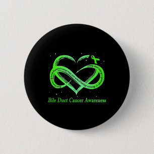 Ich trage Green für Bile Duct Cancer Awareness War Button