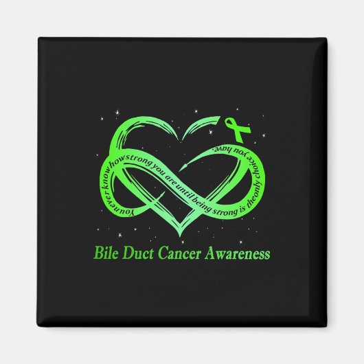 Ich trage Green für Bile Duct Cancer Awareness War Magnet (Vorne)