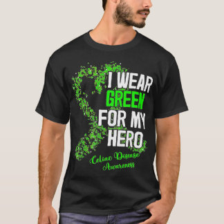 Ich trage Green für Celiac Disease Awareness Ribbo T-Shirt