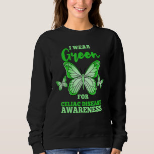 Ich trage Grün für Celiac Disease Awareness Gluten Sweatshirt