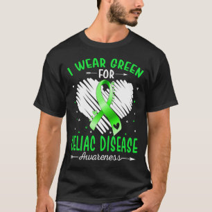 Ich trage Grün für CELIAC-KRANKHEITSBEWUSSTSEIN T-Shirt