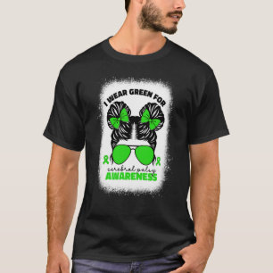 Ich trage Grün für Cerebral Palsy für Kinder Mädch T-Shirt