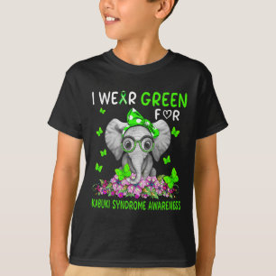 Ich trage Grün für das Kabuki-Syndrom-Bewusstsein T-Shirt
