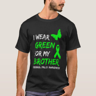 Ich trage Grün für das Zerebralparese-Band meines  T-Shirt