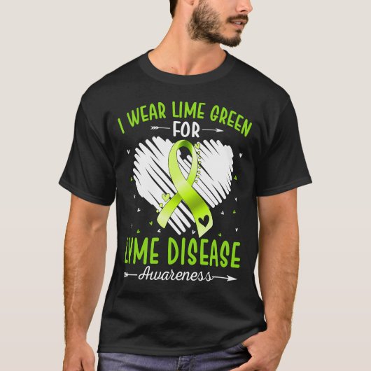 Ich trage Grün für LYME-KRANKHEIT T-Shirt (Vorderseite)
