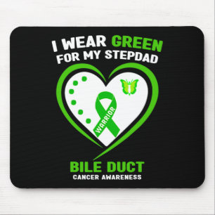 Ich trage Grün für mein Stepdad-Bile-Dukte-Krebsge Mousepad