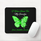 Ich trage Grün für meine Großmutter-Hirnbehinderun Mousepad (Mit Mouse)