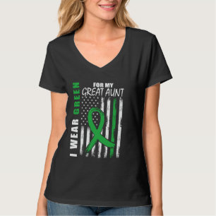 Ich trage Grün für meine Großtante wegen der Aufkl T-Shirt