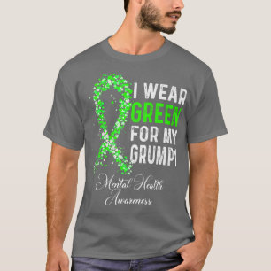 Ich trage Grün für meine gruselige psychische Bewu T-Shirt