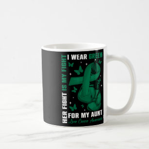 Ich trage Grün für meine Tante Leberkrebs Kaffeetasse