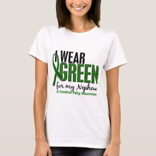 Ich trage Grün für meine zerebrale Lähmung des T-Shirt