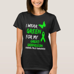 Ich trage Grün für meinen großen Enkel Cerebral Pa T-Shirt