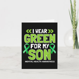 Ich trage Grün für meinen Sohn - Bewusstsein für p Karte