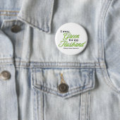 Ich trage Grün, um meinen Mann zu unterstützen Button (Beispiel)